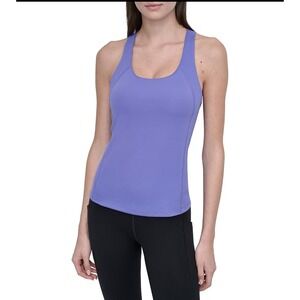 DKNY Sport Tank Top‎ Racerback Wick Stretch Athletic Lavender Purple L